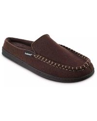 Isotoner - Faux Woolen Grady Moccasin Hoodback Slipper - Lyst