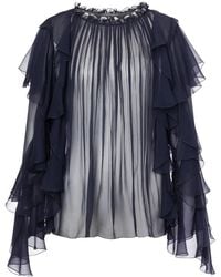 Alberta Ferretti - Classic Shirt With Tailored Fit - Lyst