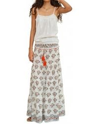M.A.B.E - Stella Print Maxi Skirt - Lyst