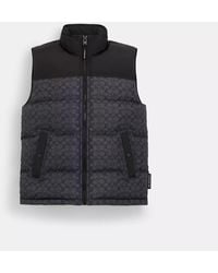 COACH - Recycled Polyester Down Vest - Lyst