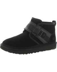 UGG - Neumel Snapback Suede Cold Weather Ankle Boots - Lyst