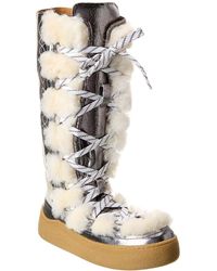 Free People - Wilder Mukluk Suede & Shearling Boot - Lyst