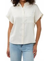 EsQualo - Sleeveless Satin Look Blouse - Lyst