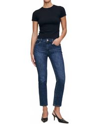 DL1961 - Mara Straight Mid Rise Instasculpt Ankle Jeans - Lyst