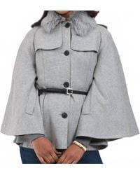 Fairfax & Favor - Sienna Button Down Collared Cape - Lyst