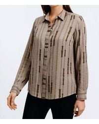 Foxcroft - Luna Chain Print Shirt - Lyst