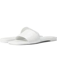 Stuart Weitzman - Summer Sandals Leather Slip-On Slide Zap744 - Lyst