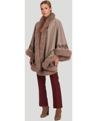 Gorski - Embroidered Wool And Cashmere Cape - Lyst