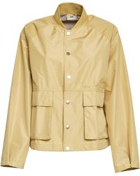 Autry - Ribbed Collar Snap Button Jacket - Lyst