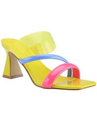 Marc Fisher - Krisly Faux Leather Strappy Mule Sandals - Lyst