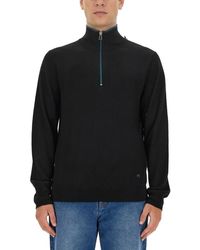 Paul Smith - Slim-Fit Jersey With High Collar - Lyst