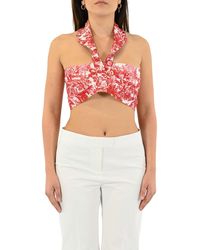 Philosophy Di Lorenzo Serafini - Toile De Jouy Radzmir Crop Top - Lyst