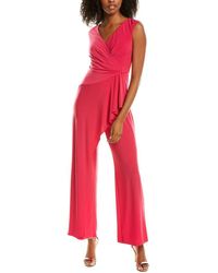 Adrianna Papell Draped Jumpsuit - Pink