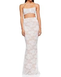 Nookie - Heaven Lace Crop Top And Maxi Skirt Set - Lyst