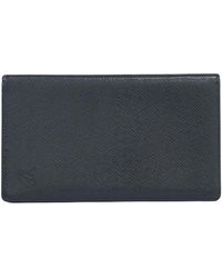 Louis Vuitton Enveloppe Carte De Visite Leather Wallet (pre-owned) in Black  for Men