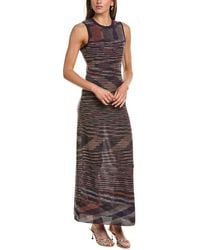 Missoni - Abito Lungo Wool-Blend Midi Dress - Lyst