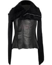 Rick Owens - Naska Asymmetric Shearling Jacket - Lyst