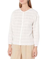 Lilla P - Bracelet Sleeve Button Down Top - Lyst
