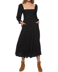 Flag & Anthem - Nora Smocked Midi Dress - Lyst