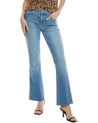 L'Agence - Sneeki Low-Rise Sneaker Straight Jean - Lyst