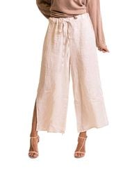 Gigi Moda - Flo Linen Capri Pants - Lyst