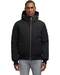 Pajar - Pine Bomber With Fixed Hood And Detachable Faux Fur Trim - Lyst