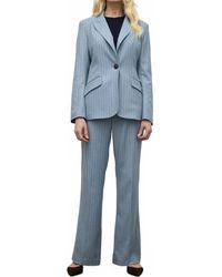 Iris Setlakwe - Pinstripe Bell Sleeve Jacket - Lyst