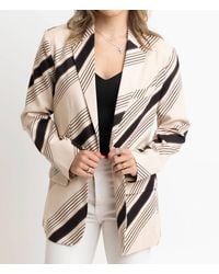 Karlie - Stripe Blazer Jacket - Lyst