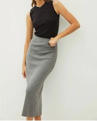 Be Cool - Knitted High Rise Midi Skirt - Lyst