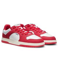 HUGO - Low-Top Trainers With Faux Leather - Lyst