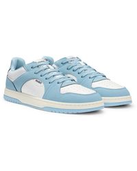 HUGO - Low-Top Trainers With Faux Leather - Lyst