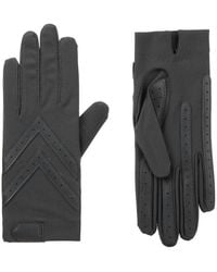 Isotoner - Smartdri Chevron Shortie Touchscreen Gloves - Lyst