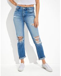 American Eagle Outfitters - Ae Ripped Low-rise Tomgirl Jean - Lyst