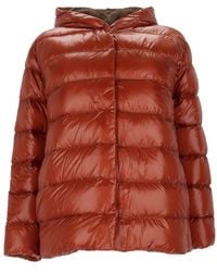 Herno - Quilted Puffer Jacket With Hooded Design And Glossy Finish - Lyst