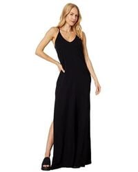 Bobi - Cami Maxi Dress Side Slit V-Neck Erk270 - Lyst