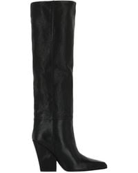 Paris Texas - Jane Leather Knee-High Boots - Lyst