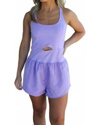 TCEC - Haze Runsie Sleeveless Athletic Romper - Lyst