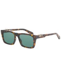 Off-White c/o Virgil Abloh - Sunglasses Square Full Rim, Striped Frame And Dark Lens Oeri13Ealbany4407 - Lyst