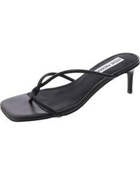 Steve Madden - Pristine Strappy Leather Kitten Heels - Lyst