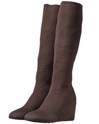 Eileen Fisher - Kasana Stretch Knit Pull On Boots - Lyst