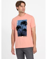 Guess - Eco Callium Palm Tree Tee - Lyst
