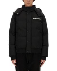 Moschino - Cropped Down Jacket With Detachable Hood - Lyst
