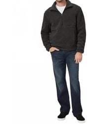 PAIGE - Horton Textured Fleece Half Zip Pullover Sweater - Lyst