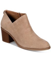 Style & Co. - Felaa Faux Suede Side Zip Ankle Boots - Lyst