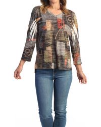 Jess & Jane - Contigo Burnout High Low Top - Lyst