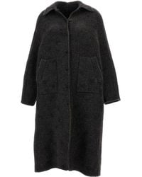 Boboutic - Reversible Kimono Sleeve Wool-Blend Coat - Lyst