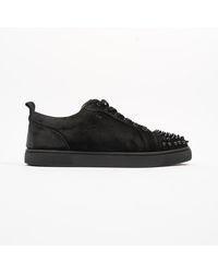 Christian Louboutin - Louis Junior Spikes Suede - Lyst