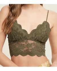 Wishlist - Lovely Scalloped Lace Bralette - Lyst