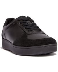 Fitflop - Rally Leather & Suede Sneaker - Lyst