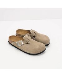 Birkenstock - Boston Rivet Suede Clog - Lyst